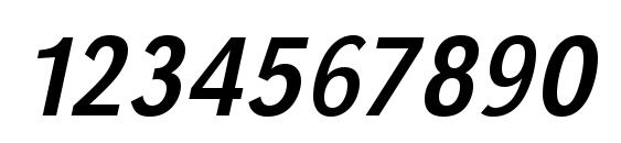 URWGroteskTExtNar Oblique Font, Number Fonts