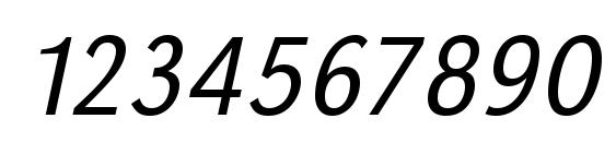 URWGroteskTLigNar Oblique Font, Number Fonts