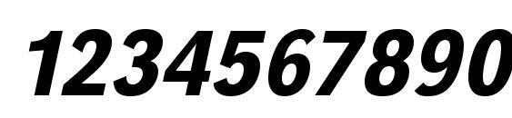 URWGroteskTMedExtNar Oblique Font, Number Fonts