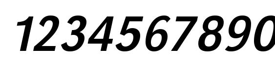 URWGroteskTNar Oblique Font, Number Fonts