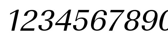 URWImperialT Oblique Font, Number Fonts