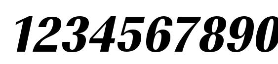 URWImperialTExtBolExtNar Oblique Font, Number Fonts
