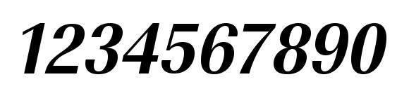 URWImperialTExtNar Bold Oblique Font, Number Fonts