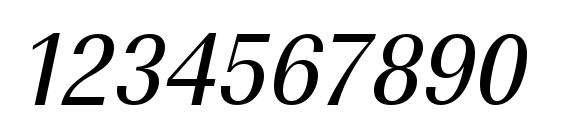 URWImperialTExtNar Oblique Font, Number Fonts