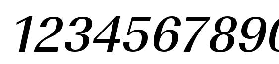 URWImperialTMed Oblique Font, Number Fonts