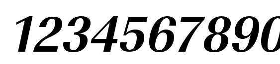 URWImperialTNar Bold Oblique Font, Number Fonts