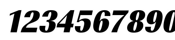 URWImperialTUltBolExtNar Oblique Font, Number Fonts