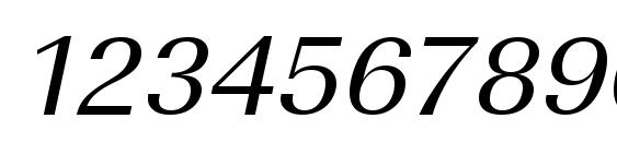 URWImperialTWid Oblique Font, Number Fonts