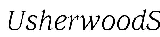 UsherwoodStd BookItalic Font, Free Fonts