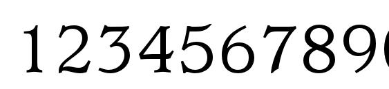 UsherwoodStd Medium Font, Number Fonts