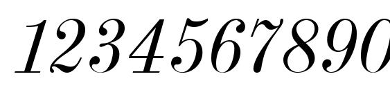Usual New Italic Font, Number Fonts