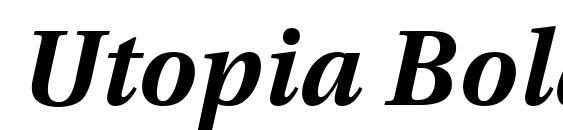 Utopia Bold Italic with Oldstyle Figures Font