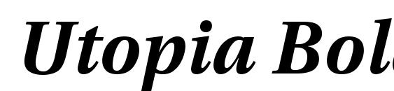 Utopia Bold Italic Font