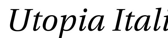 Utopia Italic with Oldstyle Figures Font