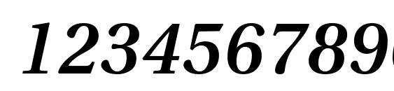 Utopia Semibold Italic Font, Number Fonts