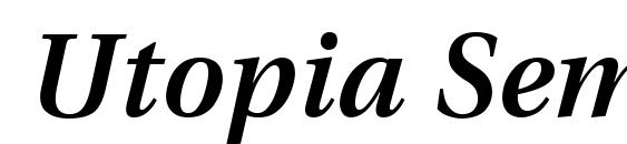 Utopia Semibold Italic Font