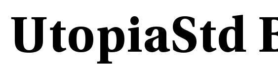 UtopiaStd Bold Font