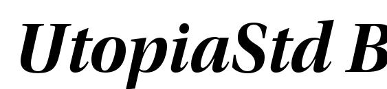 UtopiaStd BoldDispIt font, free UtopiaStd BoldDispIt font, preview UtopiaStd BoldDispIt font