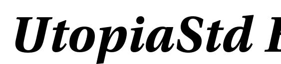UtopiaStd BoldIt font, free UtopiaStd BoldIt font, preview UtopiaStd BoldIt font