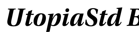 UtopiaStd BoldSubhIt font, free UtopiaStd BoldSubhIt font, preview UtopiaStd BoldSubhIt font
