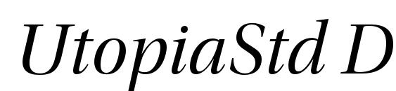 шрифт UtopiaStd DispIt, бесплатный шрифт UtopiaStd DispIt, предварительный просмотр шрифта UtopiaStd DispIt
