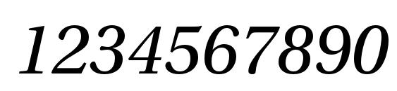 UtopiaStd Italic Font, Number Fonts