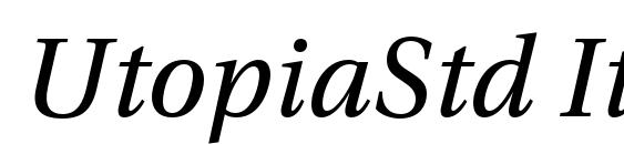 шрифт UtopiaStd Italic, бесплатный шрифт UtopiaStd Italic, предварительный просмотр шрифта UtopiaStd Italic