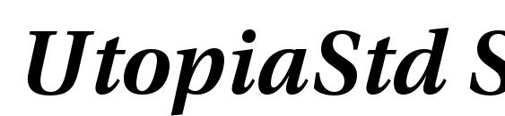шрифт UtopiaStd SemiboldIt, бесплатный шрифт UtopiaStd SemiboldIt, предварительный просмотр шрифта UtopiaStd SemiboldIt