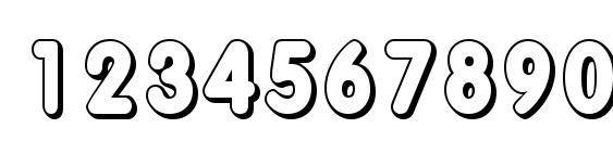 VagabondShadow Regular Font, Number Fonts