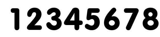 Vagroundedblackssk bold Font, Number Fonts