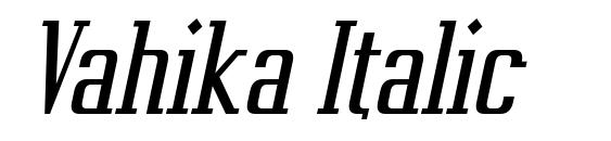 шрифт Vahika Italic, бесплатный шрифт Vahika Italic, предварительный просмотр шрифта Vahika Italic