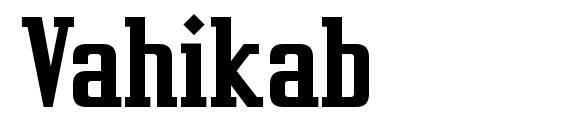 шрифт Vahikab, бесплатный шрифт Vahikab, предварительный просмотр шрифта Vahikab
