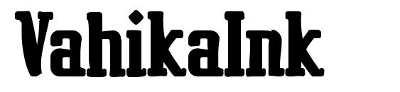 шрифт VahikaInk, бесплатный шрифт VahikaInk, предварительный просмотр шрифта VahikaInk