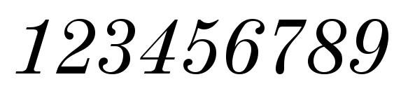 Шрифт Valencia regularita, Шрифты для цифр и чисел