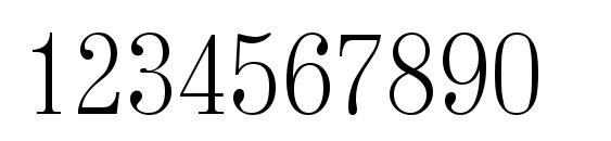 Шрифт Valencia xlight, Шрифты для цифр и чисел