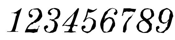 ValenciaAntique Italic Font, Number Fonts