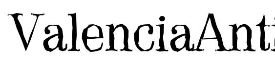 шрифт ValenciaAntique Regular, бесплатный шрифт ValenciaAntique Regular, предварительный просмотр шрифта ValenciaAntique Regular