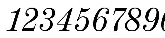 ValenciaSerial Italic Font, Number Fonts