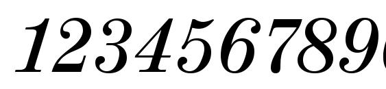 ValenciaSerial Medium Italic Font, Number Fonts