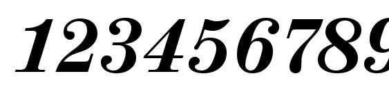 ValenciaSerial Xbold Italic Font, Number Fonts