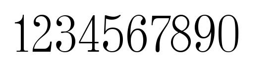 ValenciaSerial Xlight Regular Font, Number Fonts