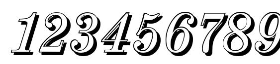 ValenciaShadow Italic Font, Number Fonts