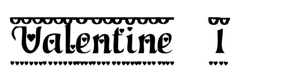 Valentine 1 font, free Valentine 1 font, preview Valentine 1 font