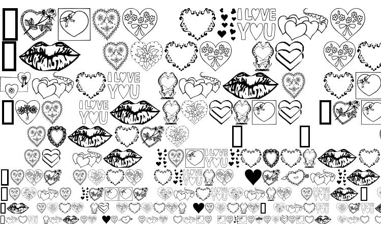 specimens Valentine font, sample Valentine font, an example of writing Valentine font, review Valentine font, preview Valentine font, Valentine font