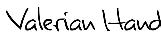 Valerian Handwriting Font