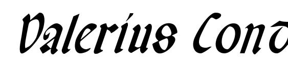 Valerius Condensed Italic font, free Valerius Condensed Italic font, preview Valerius Condensed Italic font