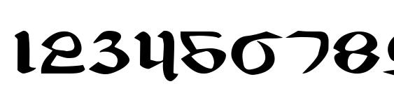 Valerius Expanded Font, Number Fonts