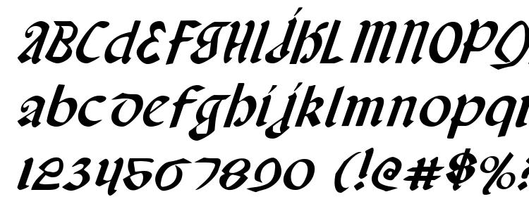 glyphs Valerius Italic font, сharacters Valerius Italic font, symbols Valerius Italic font, character map Valerius Italic font, preview Valerius Italic font, abc Valerius Italic font, Valerius Italic font