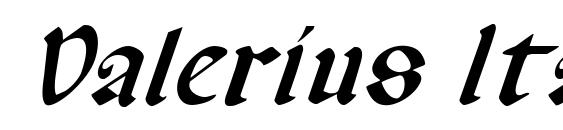 Valerius Italic font, free Valerius Italic font, preview Valerius Italic font