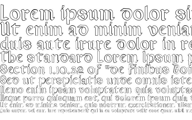 specimens Valerius Outline font, sample Valerius Outline font, an example of writing Valerius Outline font, review Valerius Outline font, preview Valerius Outline font, Valerius Outline font